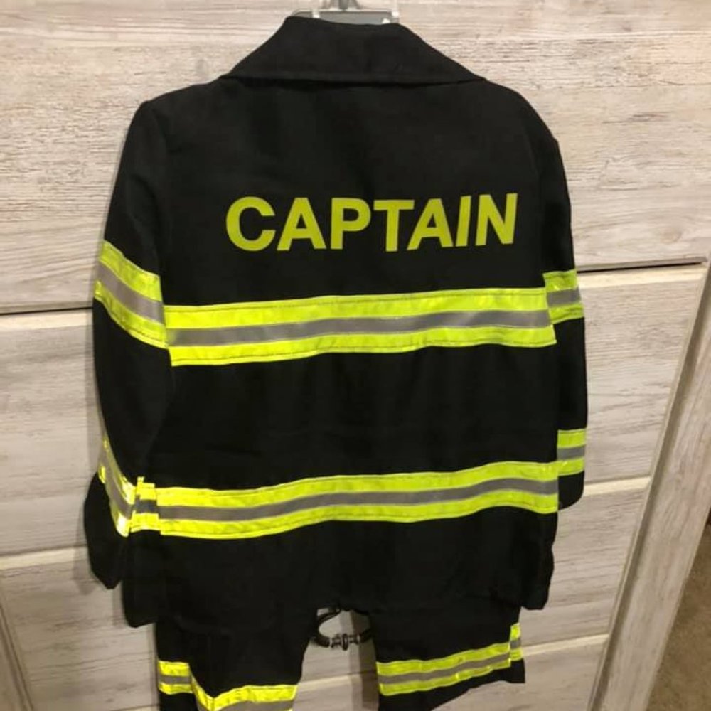 Fireman Costume Kids Size 4-6